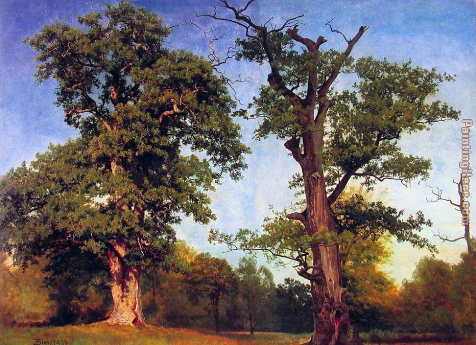 Pioneers of the Woods painting - Albert Bierstadt Pioneers of the Woods art painting